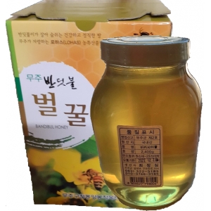 에덴농장(벌꿀농장),아카시아 꿀 2.4kg  (탄소동의원소비 : 23.5이하)